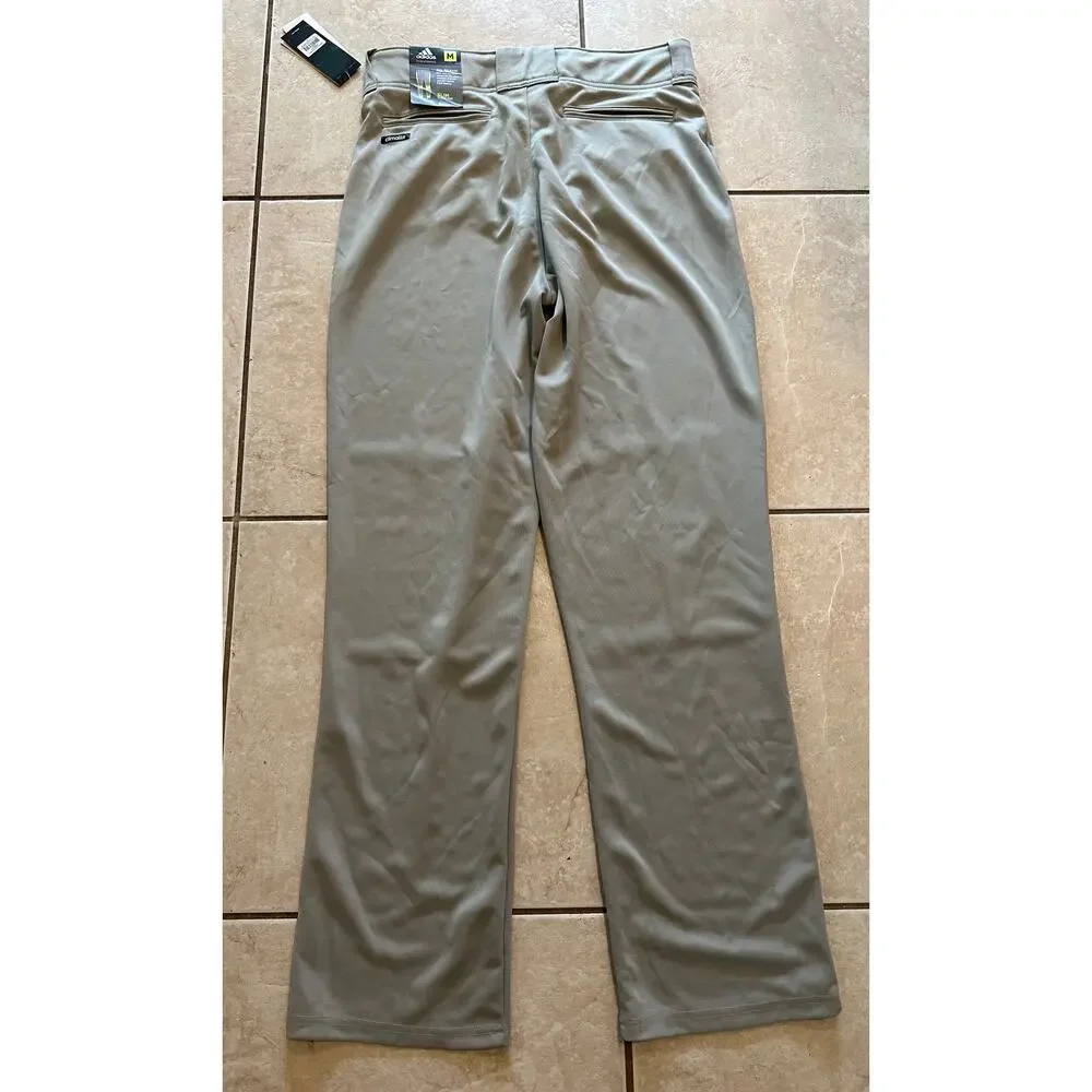 Adidas Incite Baseball Pants Mens M Gray Climalite Cleat Cut Slim Stretch NWT